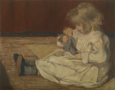 Henriette met pop, detail