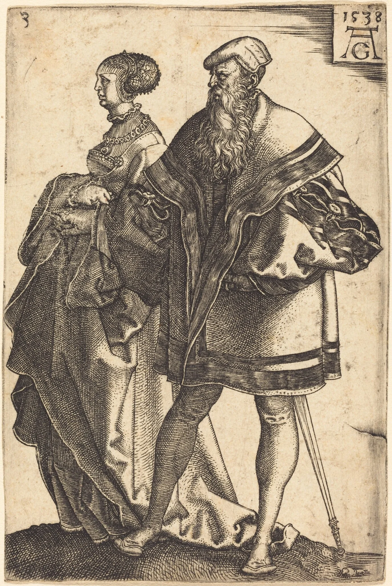 Large Wedding Dancers, detail