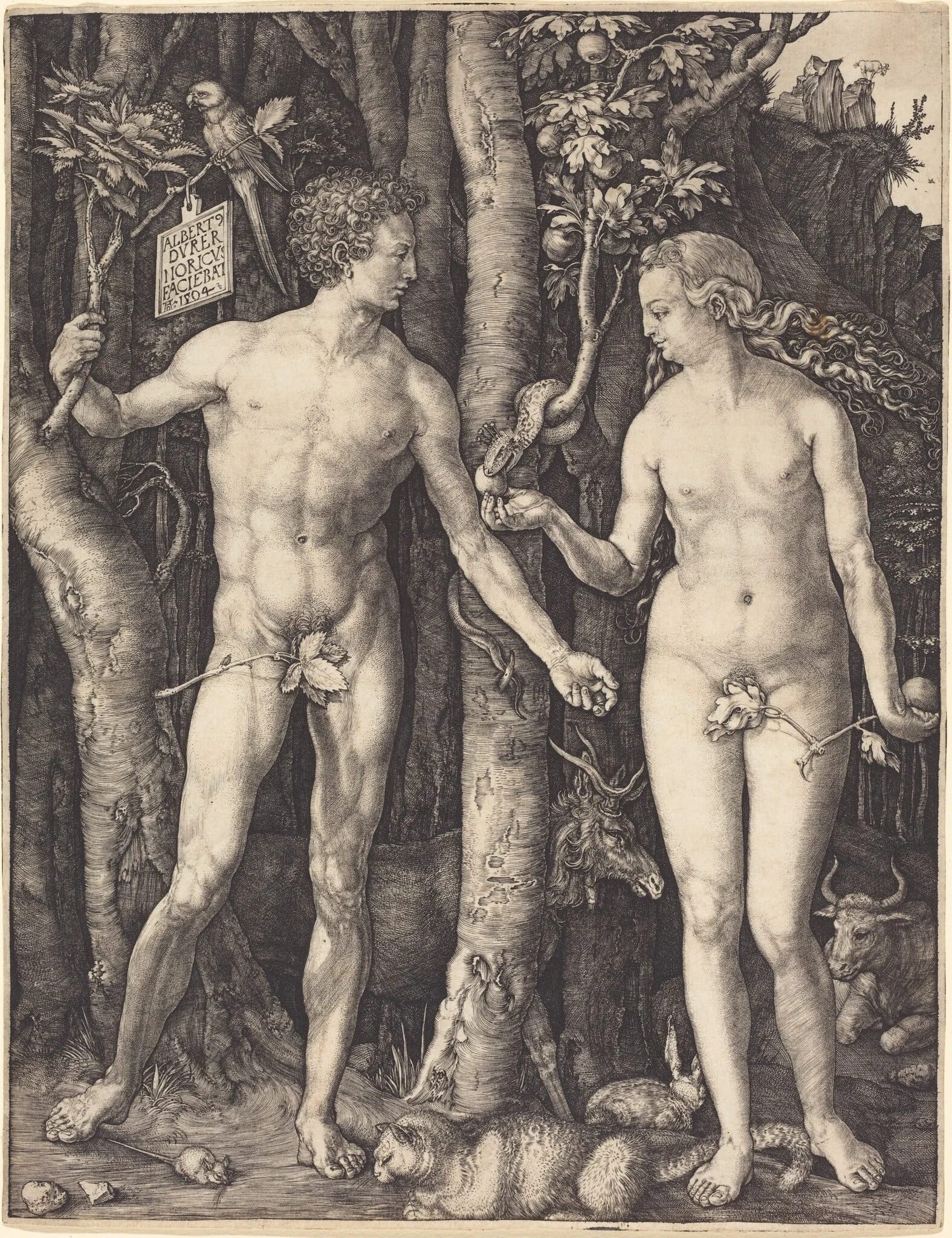 Adam and Eve, detail