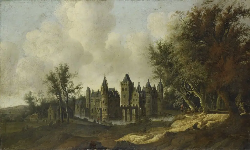 Egmond Castle, by G.W. Berckhout, oil, 1653