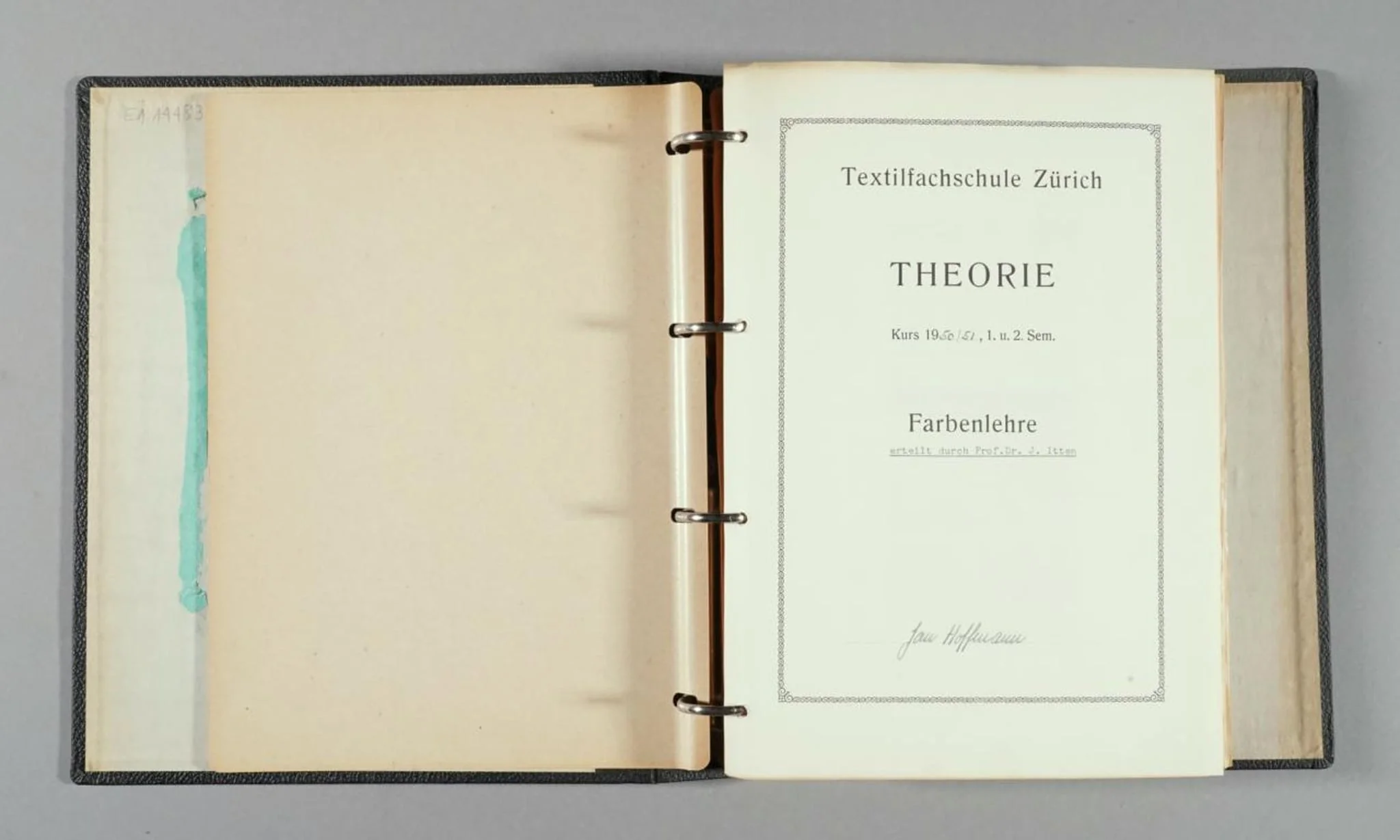 Lehrunterlagen Theorie Farbenlehre, detail
