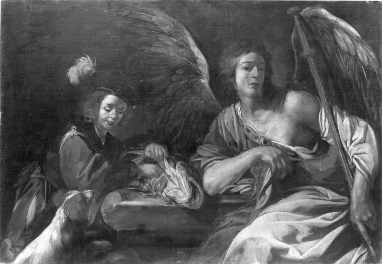Tobias und der Engel, detail