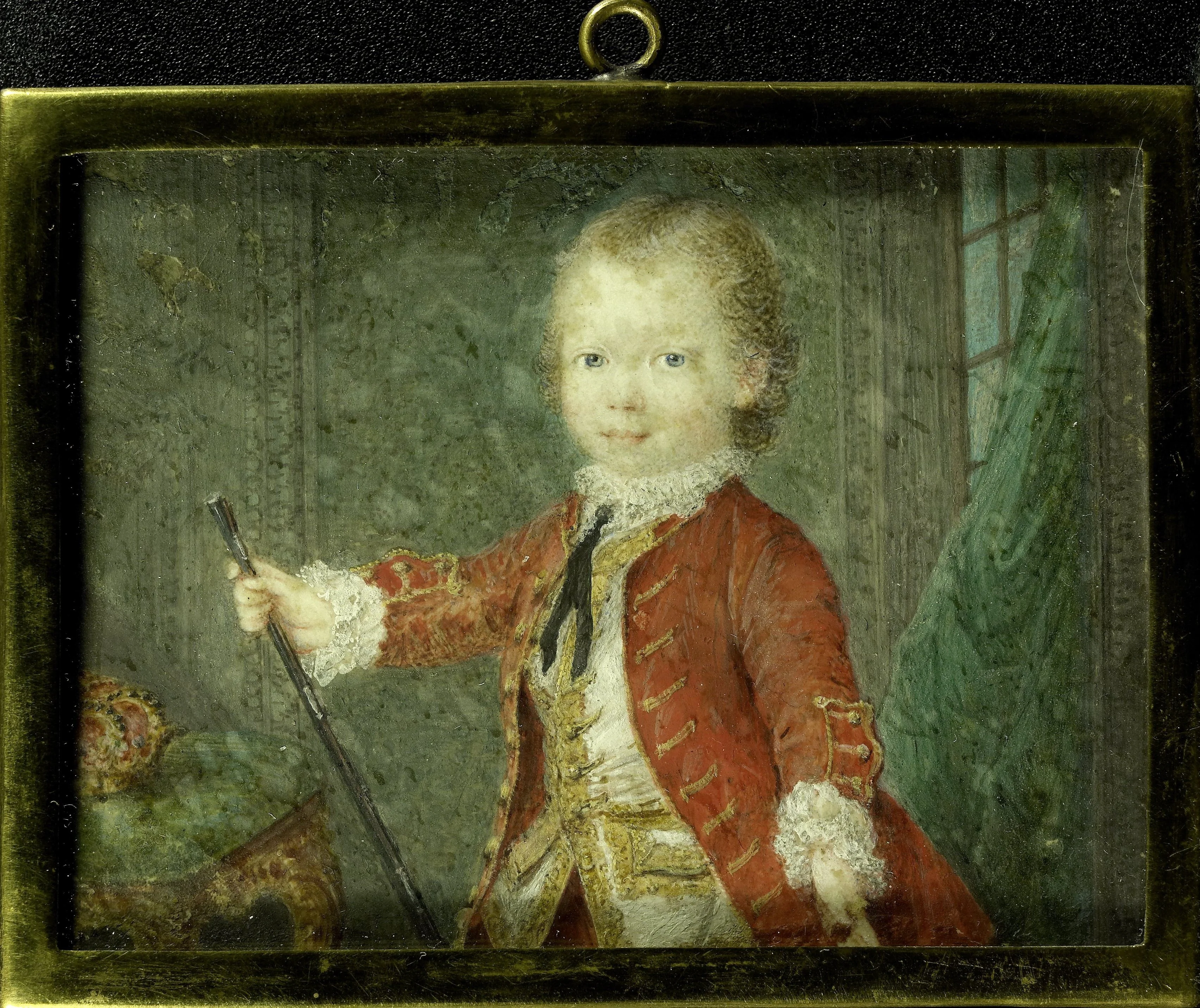Willem V (1748-1806), prins van Oranje-Nassau, als kind, detail