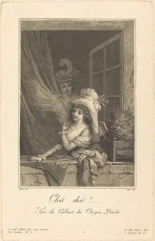 Chit chit, by Jacques-Louis Copia, ink, 1782