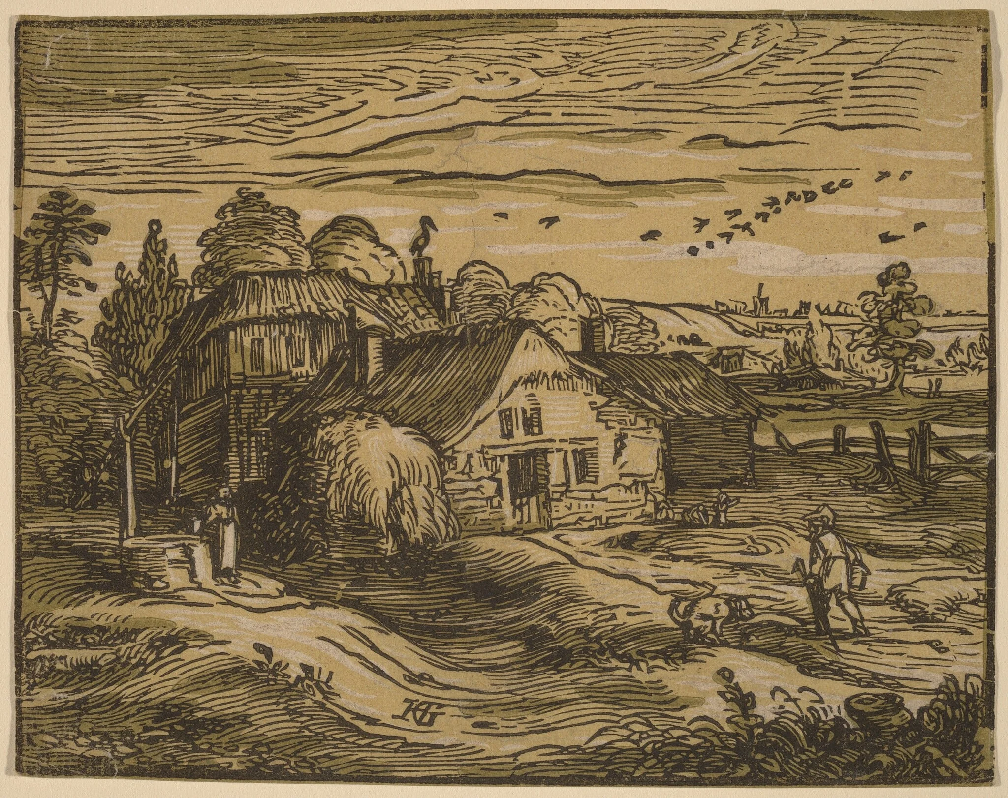 Landscape with a Farmhouse, detail