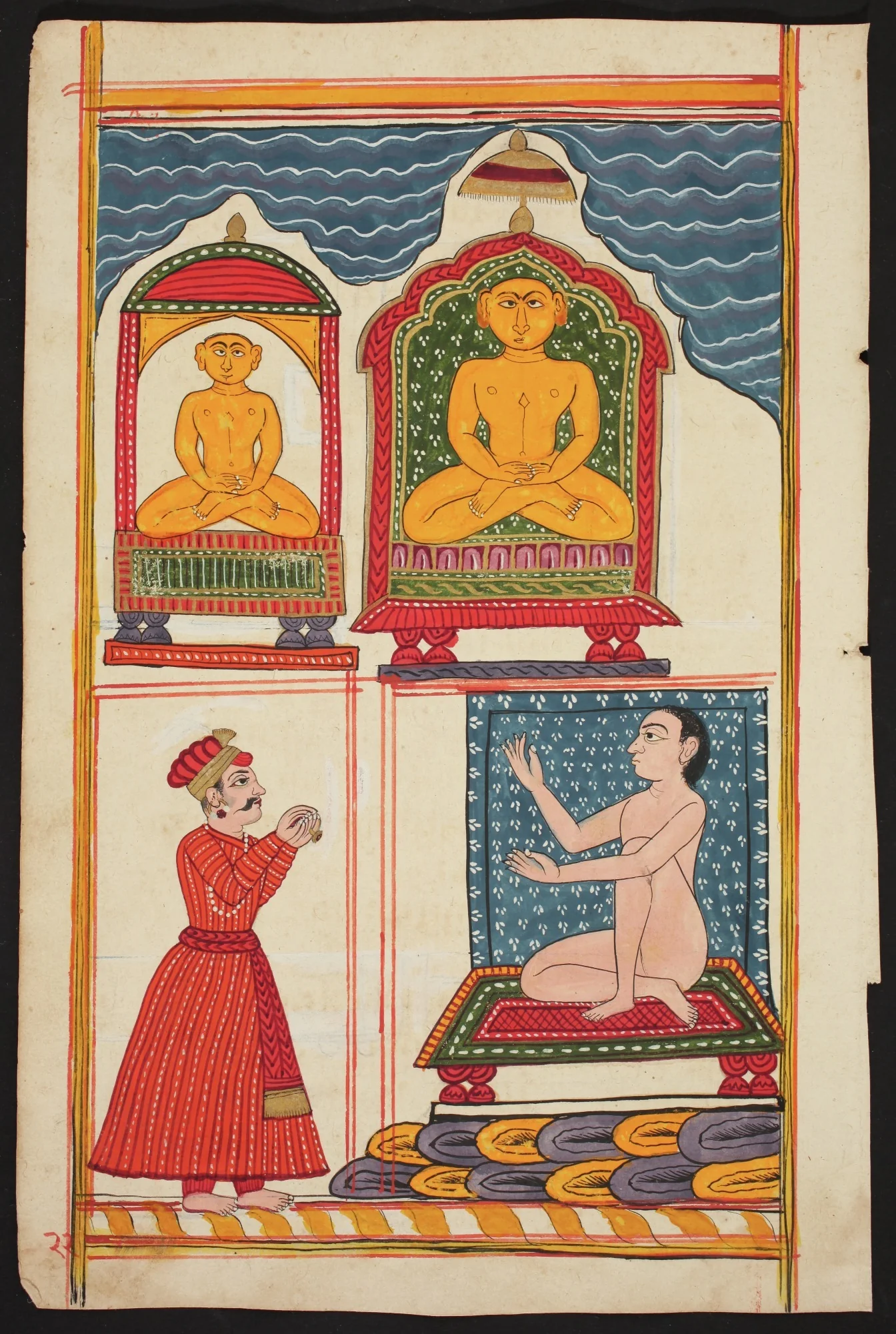Folio from the Bhaktamara Stotra (“Hymn of the Immortal Devotee”), detail