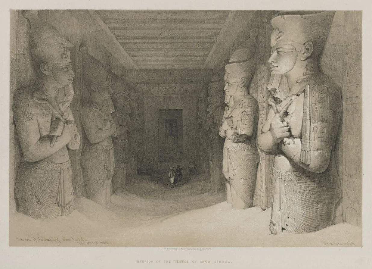 Egypt and Nubia, Volume I: Interior of the Temple of Aboo-Simbel, detail