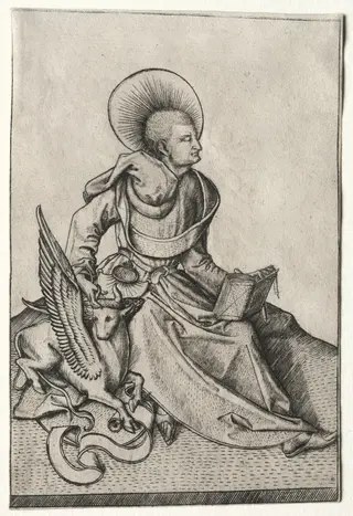 The Evangelists:  St. Luke, by Master E.S., 1458