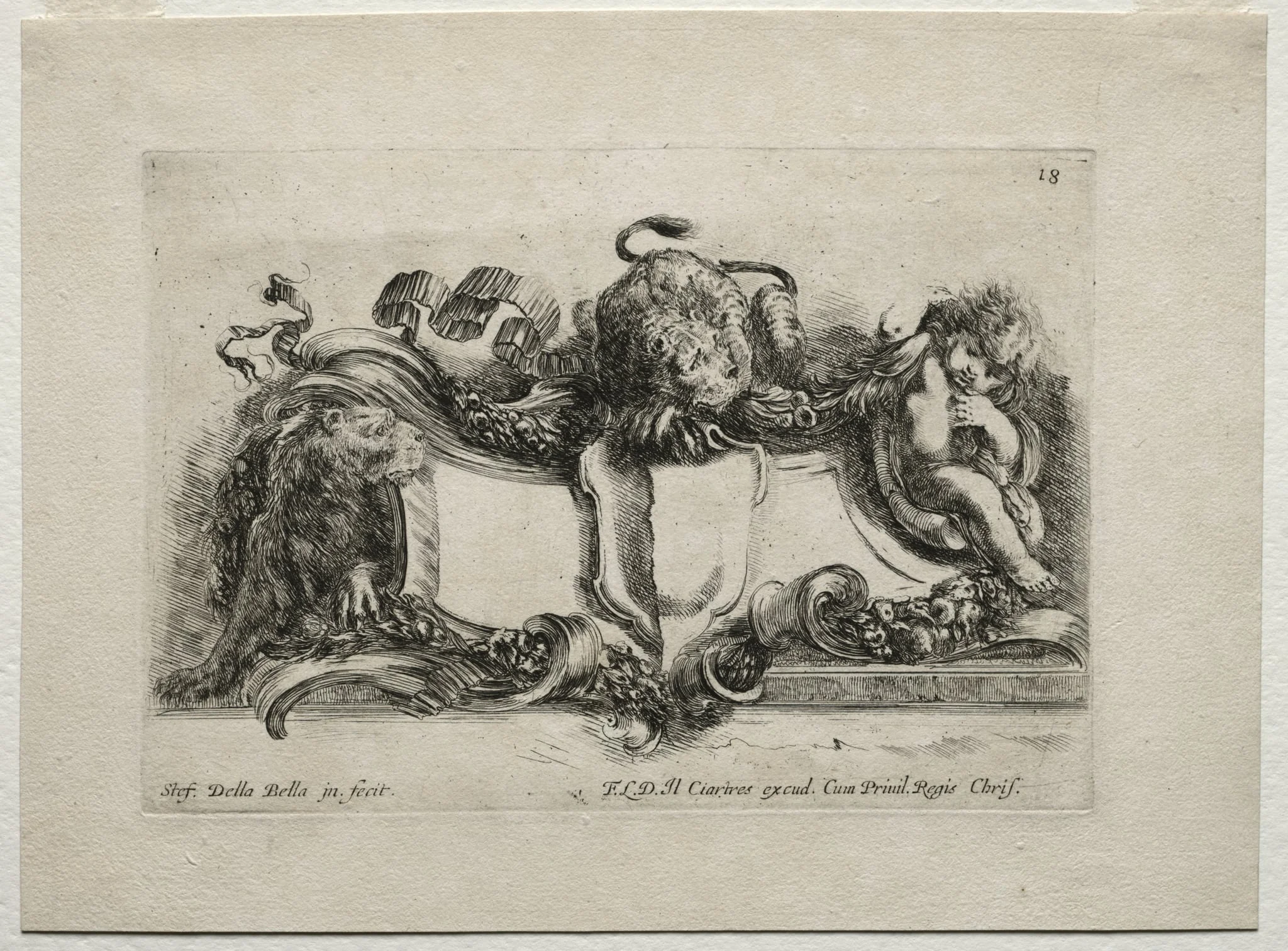 Collection of Various Caprices and New Designs of Cartouches and Ornaments: No 18, detail