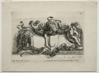 Collection of Various Caprices and New Designs of Cartouches and Ornaments:  No 18, by Stefano Della Bella, 1646