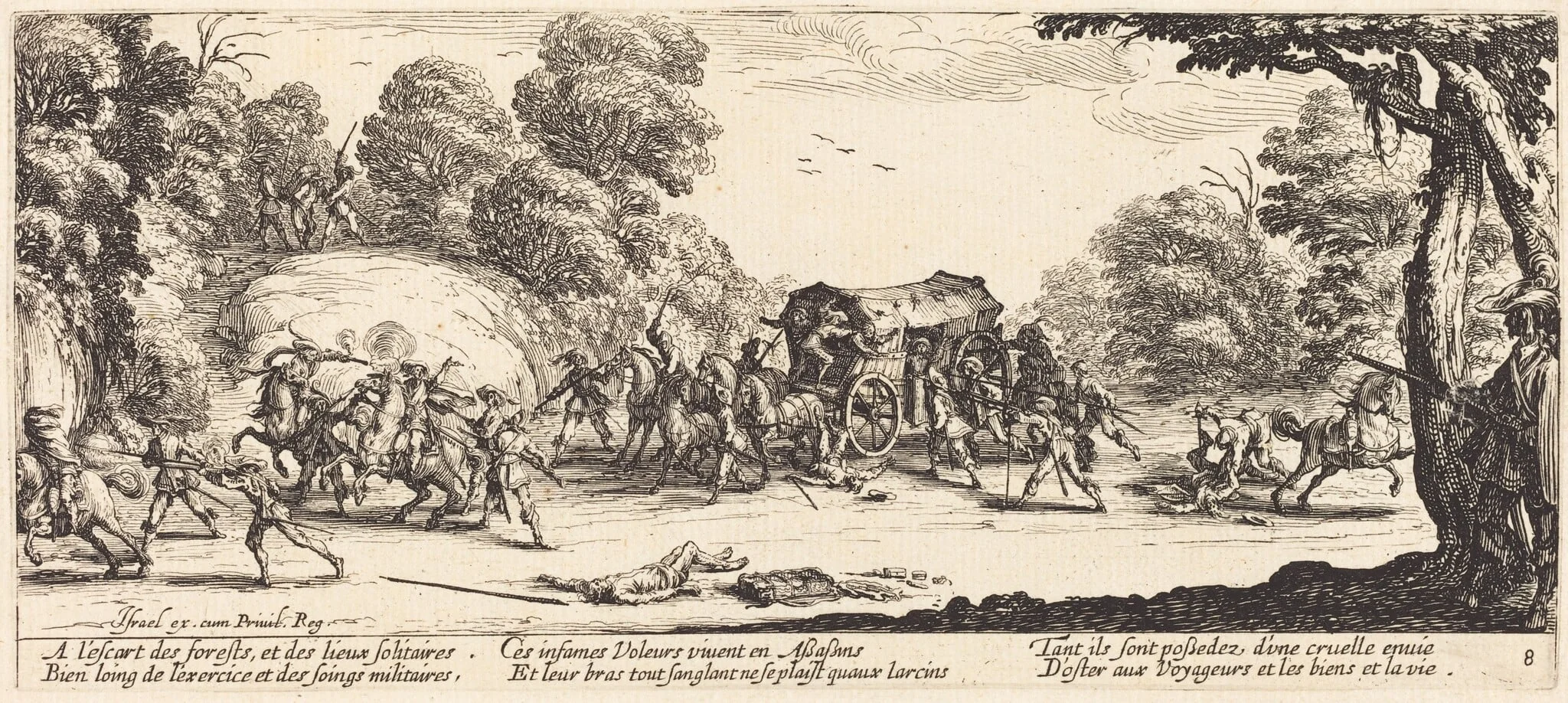 Attack on a Coach, detail