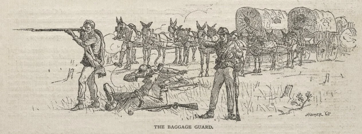The Baggage Guard, detail