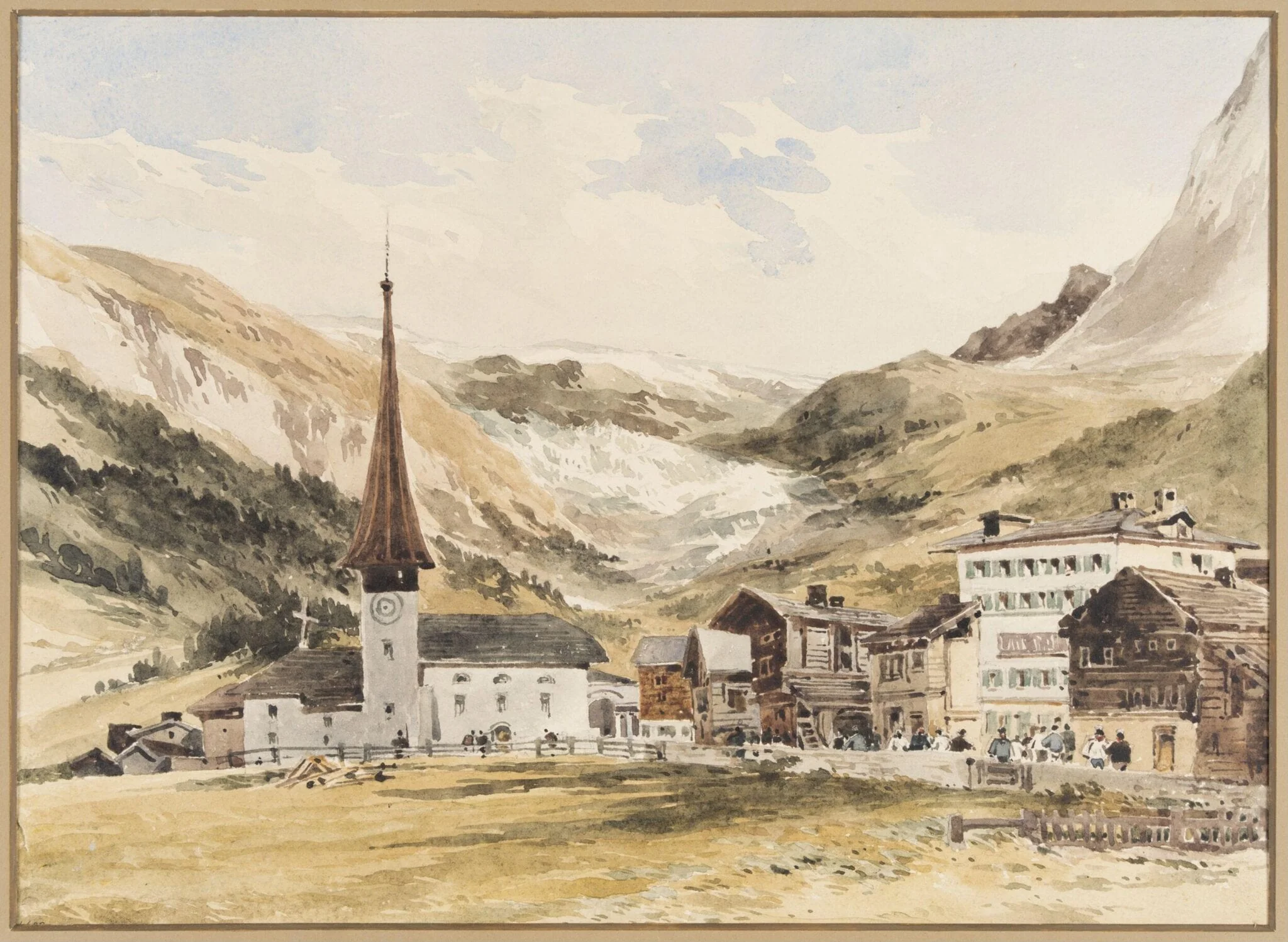 Church at Zermatt, Switzerland, detail