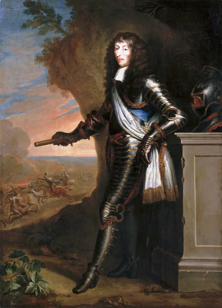 Portrait of Louis de Bourbon, Prince of Condé (1621-1686), by Justus van Egmont, oil, 1650