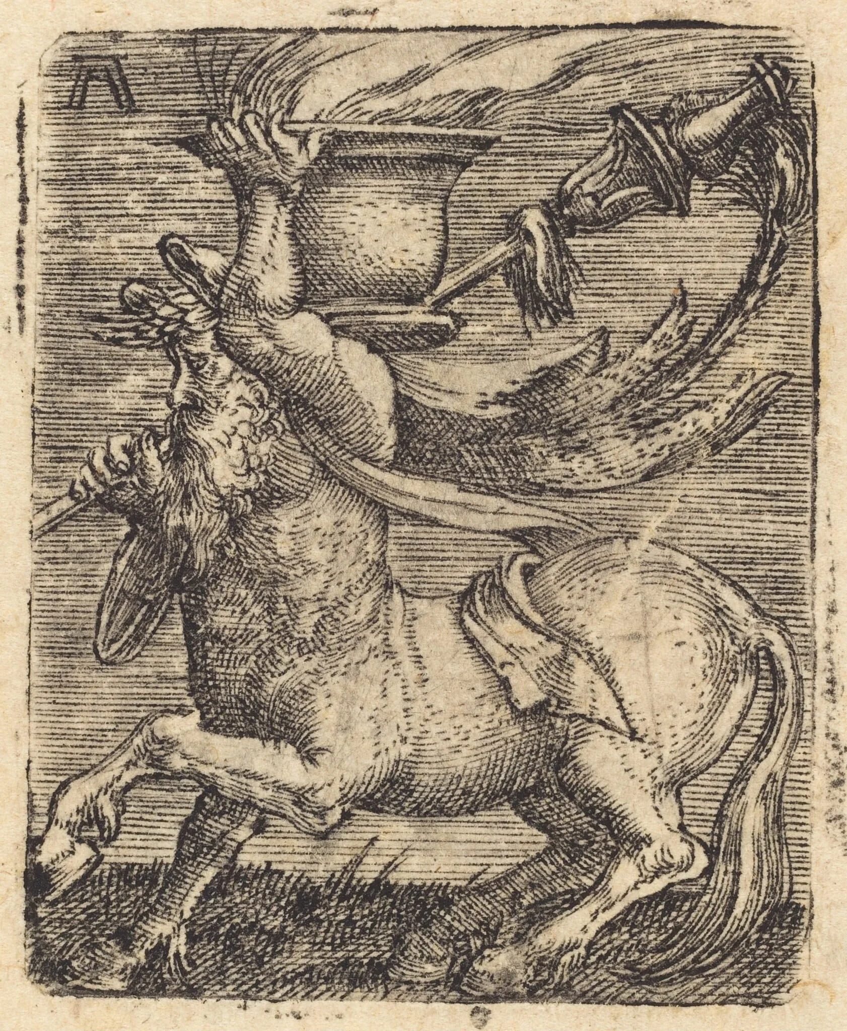 Centaur with a Vase, detail
