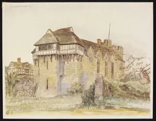 Stokesay Castle, by Puller, watercolor