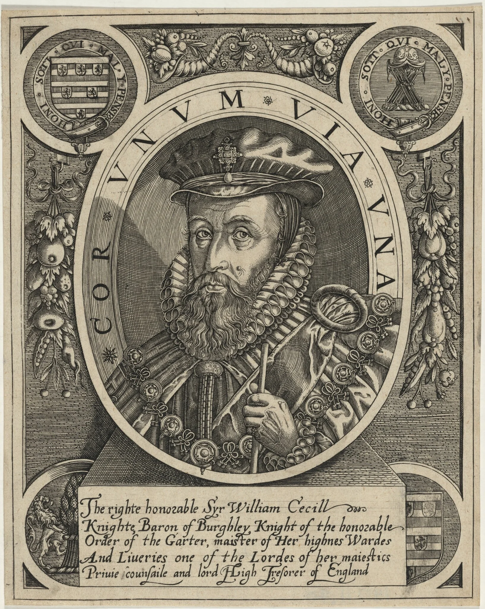 William Cecill, First Baron Burghley, detail