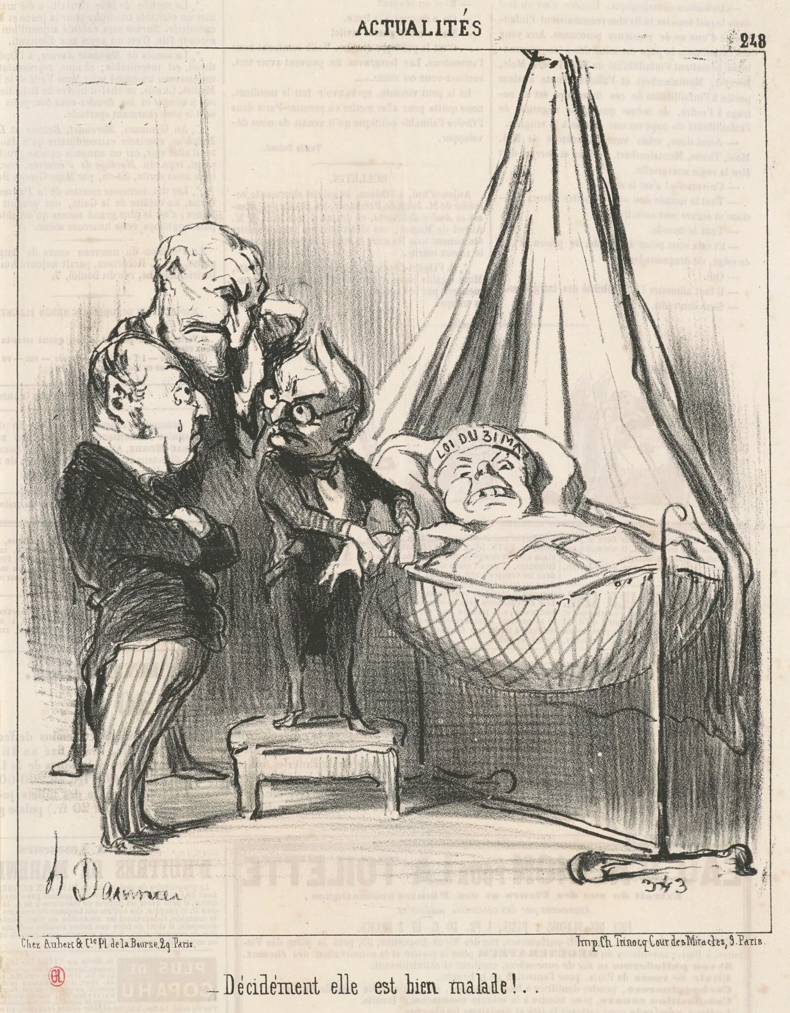 Décidément elle est bien malade!, detail