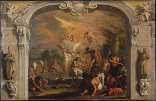 The Baptism of Christ, by Sebastiano Ricci, oil, 1713