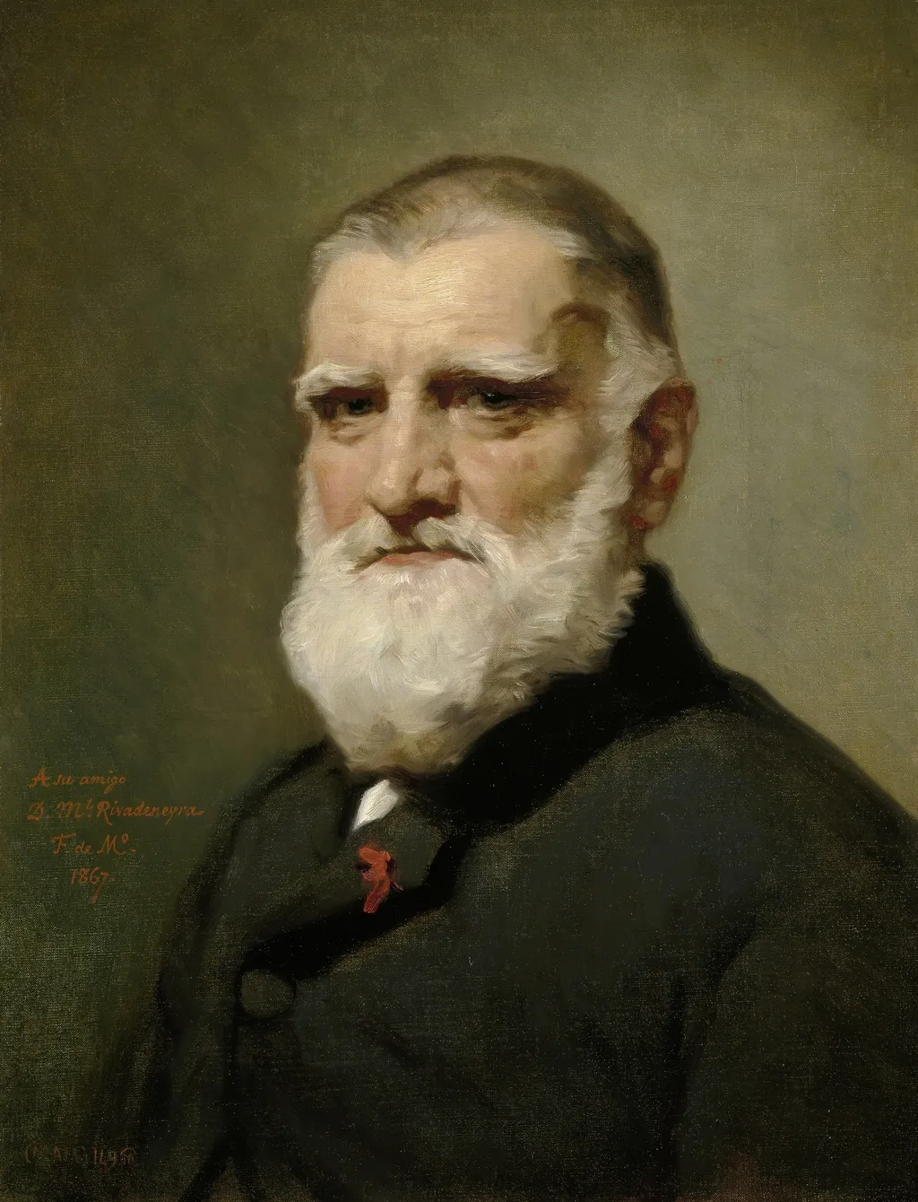 Manuel Rivadeneyra, by Federico de Madrazo y Kuntz, oil, 1867