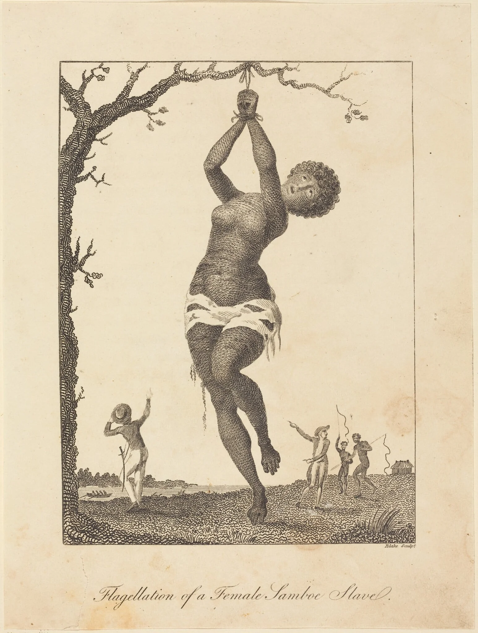 Flagellation of a Female Samboe Slave, detail