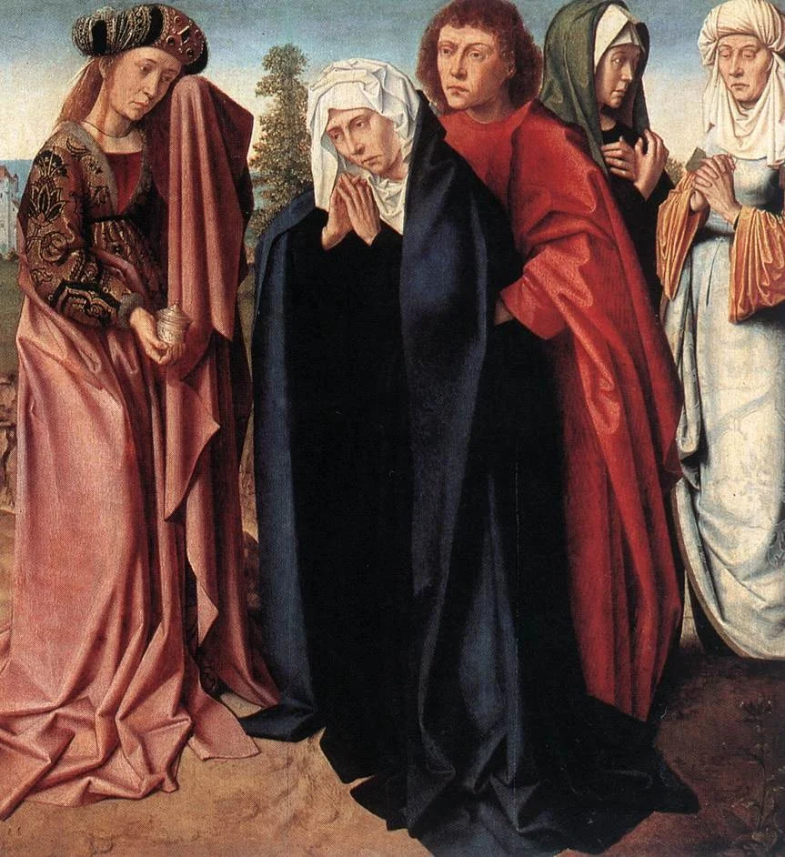 The Holy Women and Saint John at Golgotha, detail