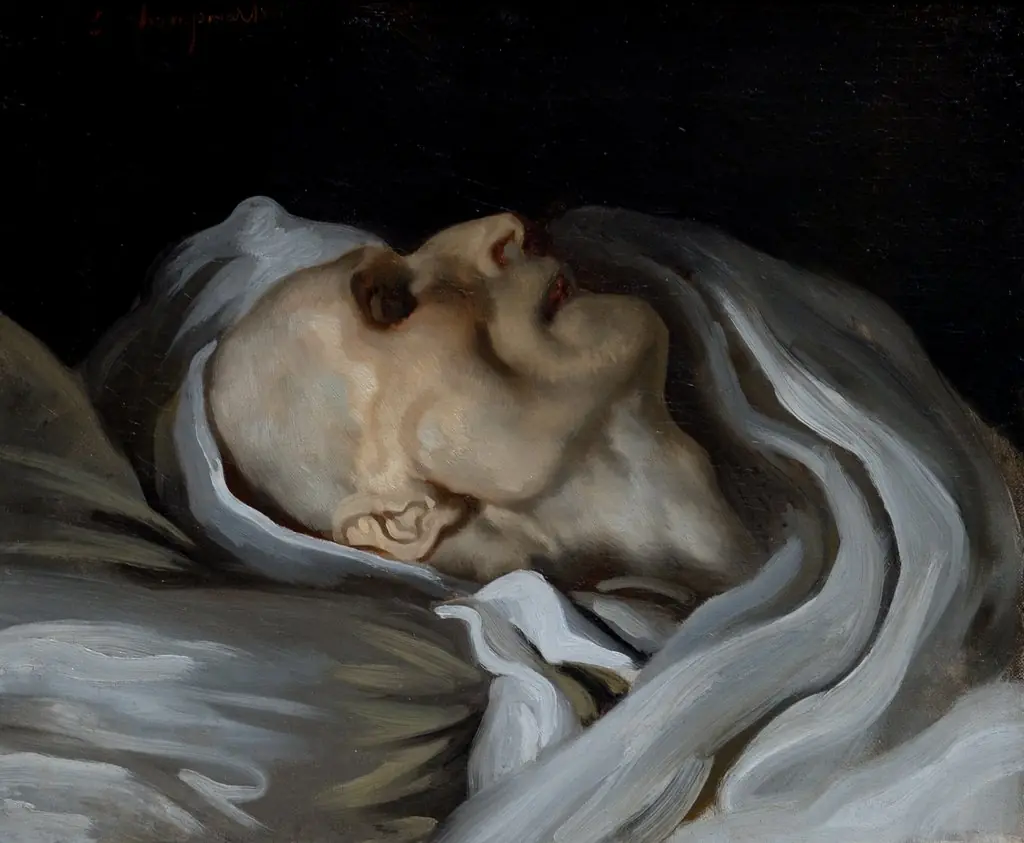 Tête de cadavre, by Charles-Émile-Callande de Champmartin, oil, 1847