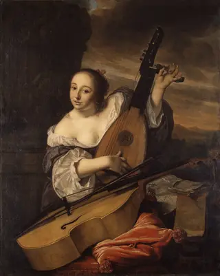 The Musician, by Bartholomeus van der Helst, oil, 1662