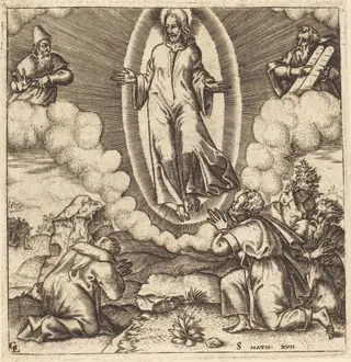 The Transfiguration, by Léonard Gaultier, ink, 1578