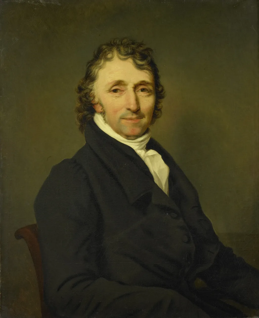 Portrait of Clemens van Demmeltraadt, Surgeon in Amsterdam, by Louis Moritz, oil, 1830