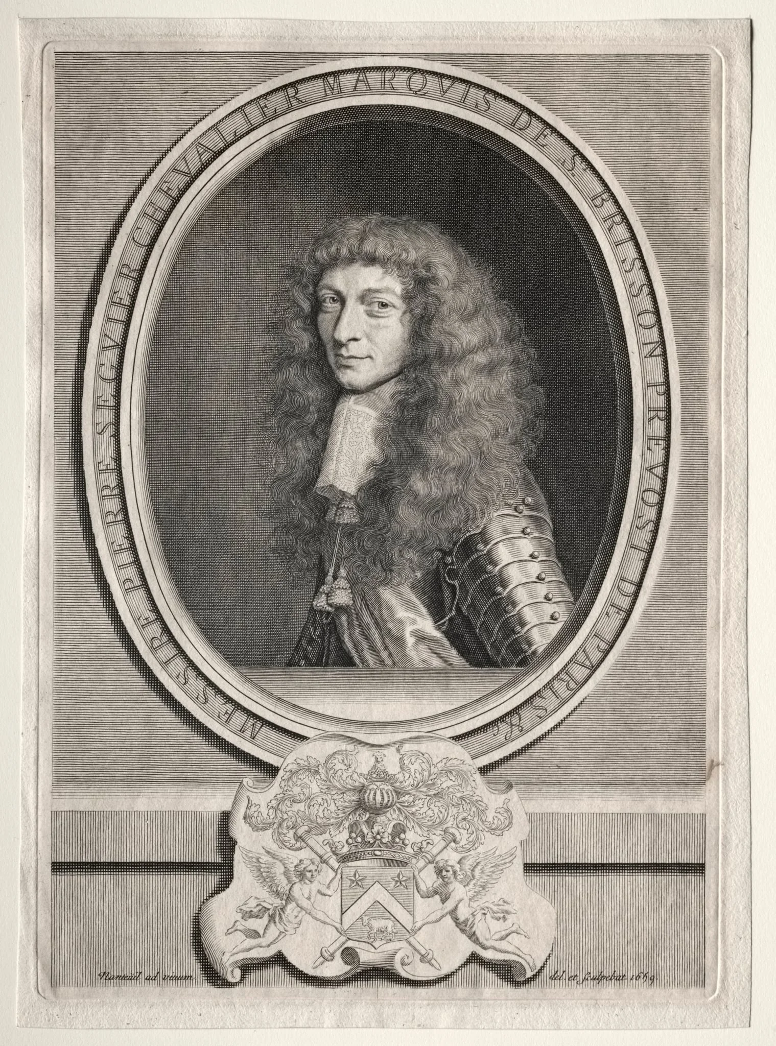 Pierre Seguier Chevalier, Marquis de St. Brisson, detail