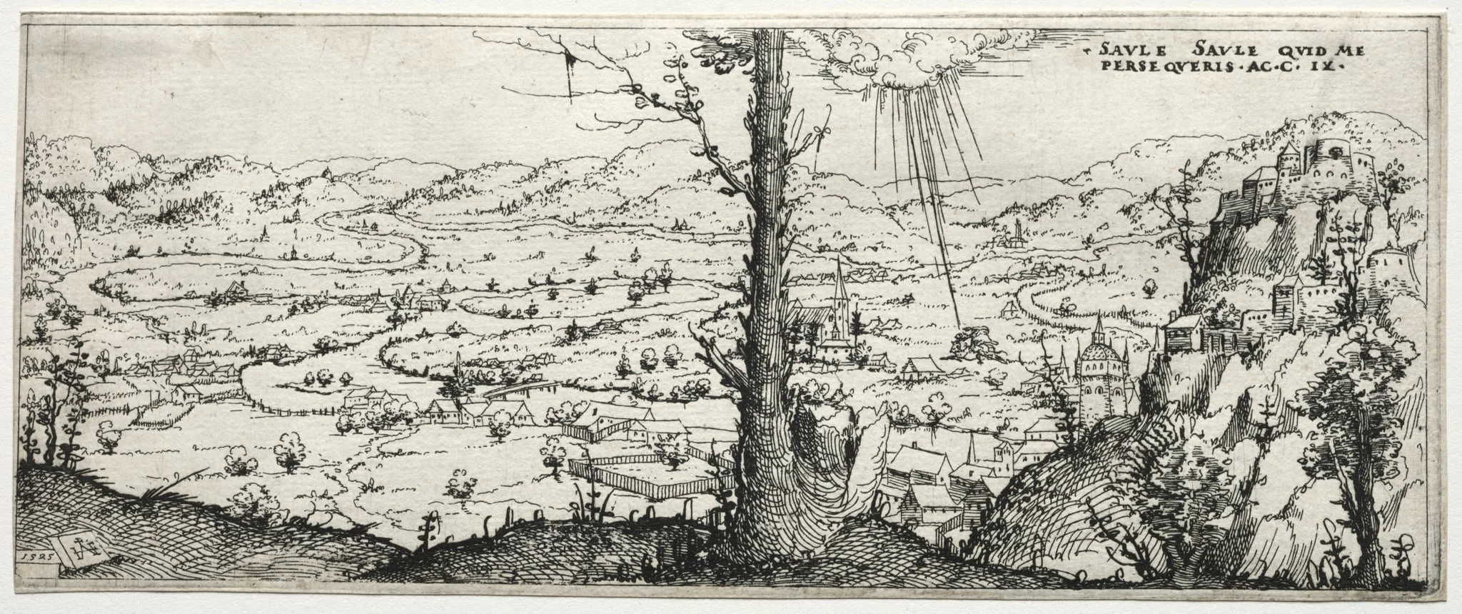 Landscape with the conversion of saulus, detail