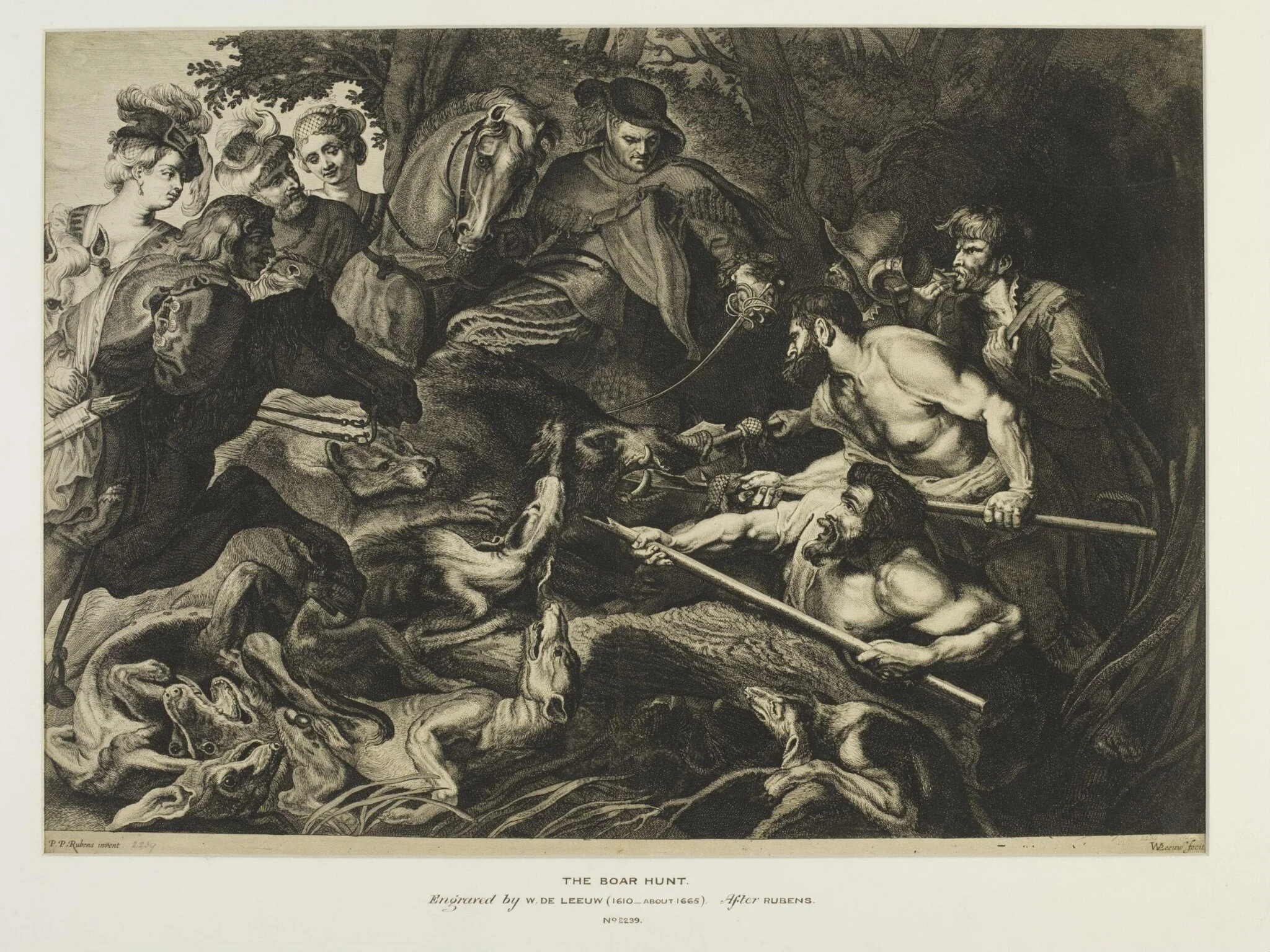 Boar Hunt, detail