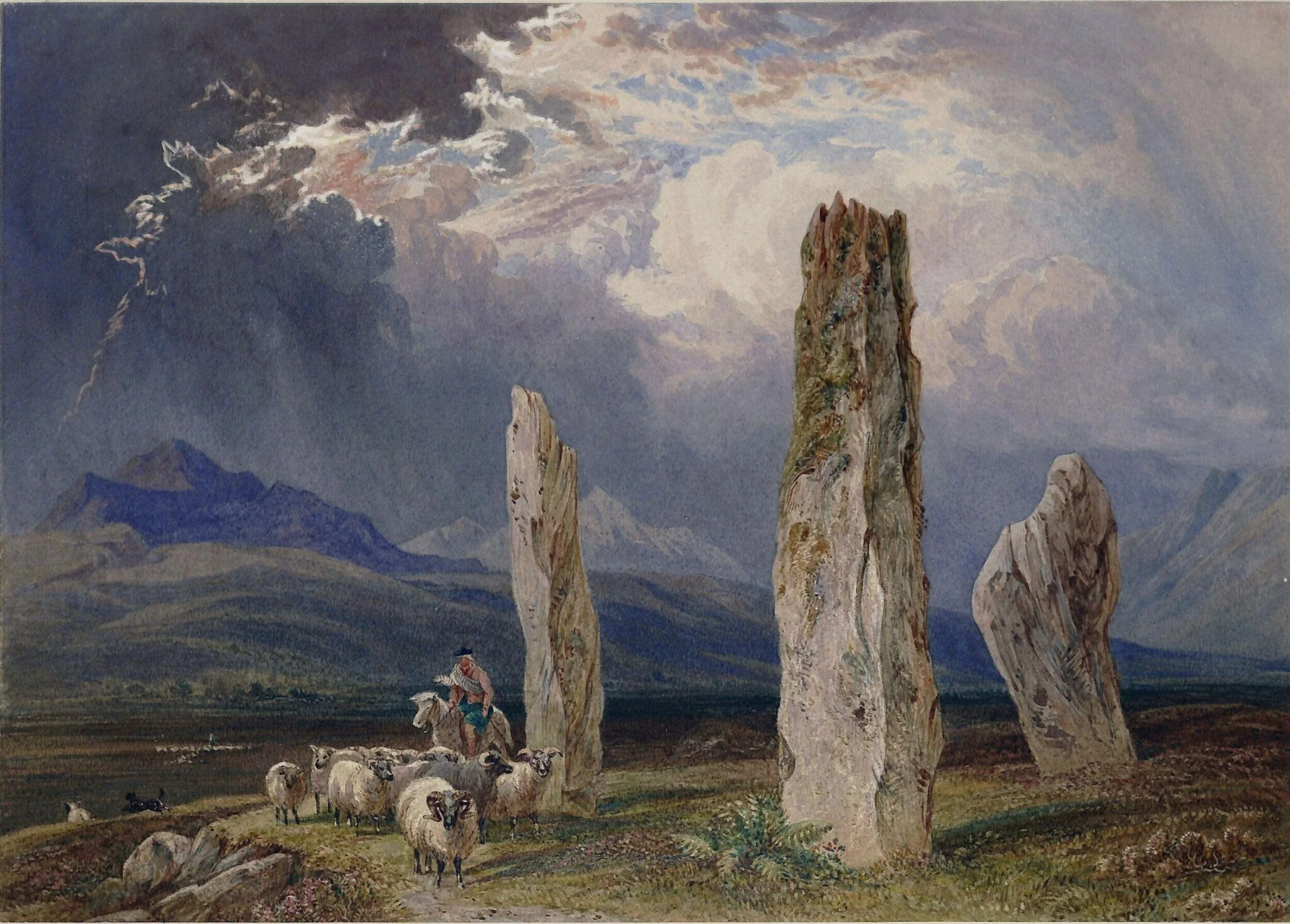 Circle of stones near Tormore, Isle of Arran, detail