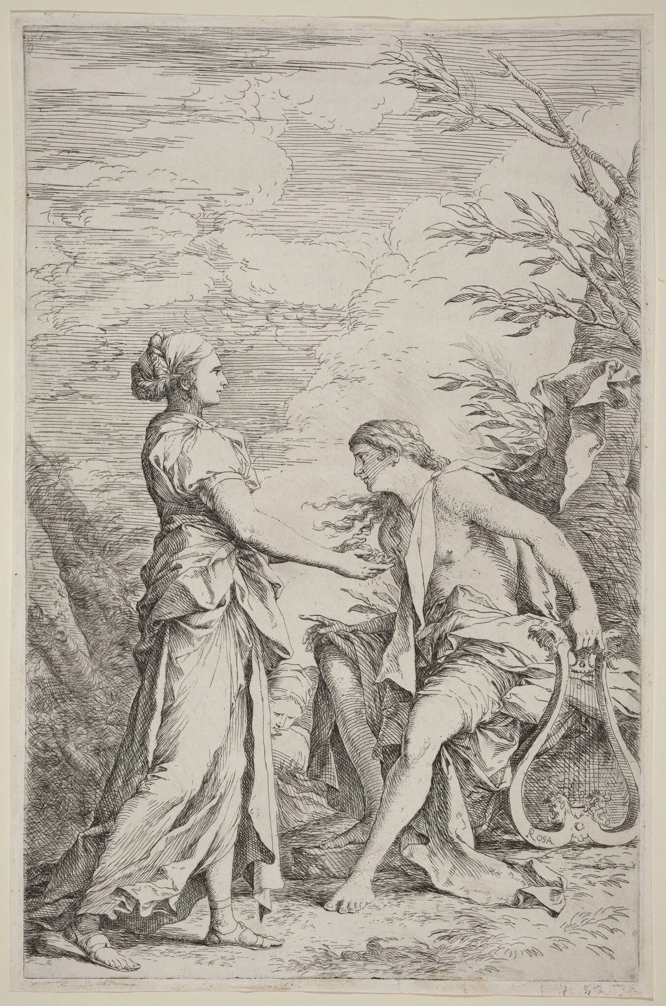 Apollo and the Cumaean Sibyl, detail