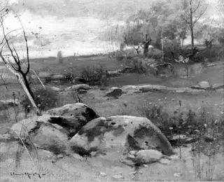 Rocky Fields, by John Francis Murphy, oil, 1894