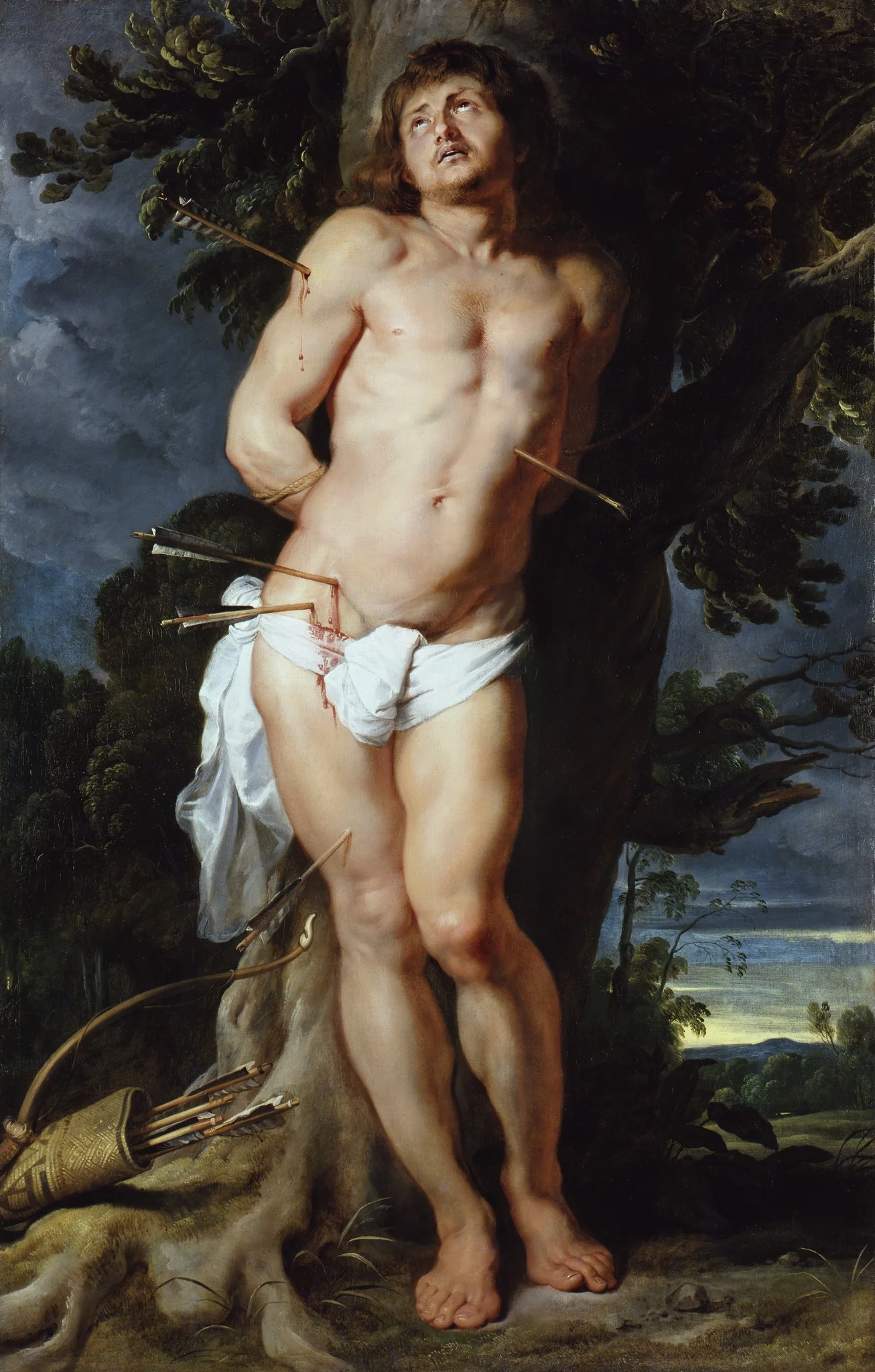Saint Sebastian, detail