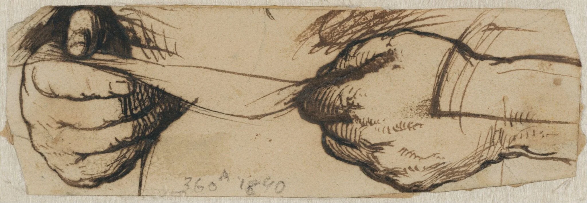 John Sheepshanks : Sketch of Hands, detail