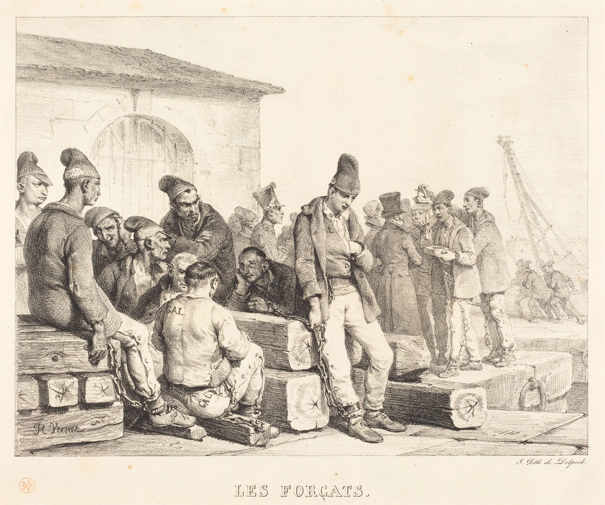 Les Forçats (The Convicts), detail