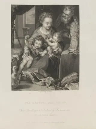 Madonna Del Gato, by William Holl, 1820