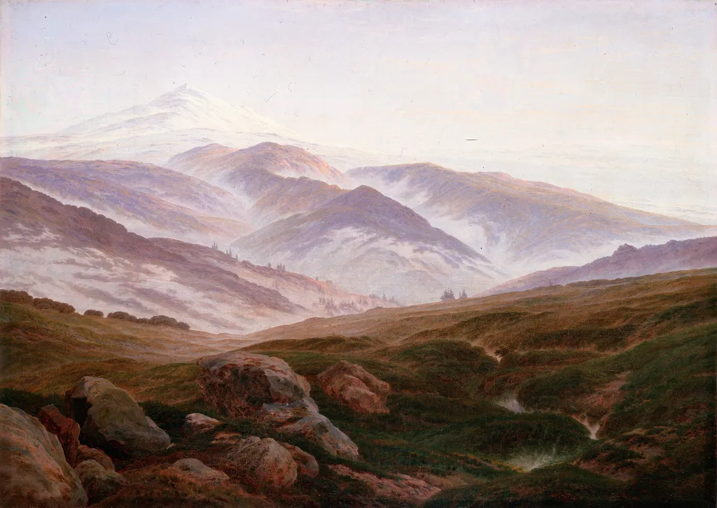 Memories of the Giant Mountains, by Caspar David Friedrich, oil, 1835