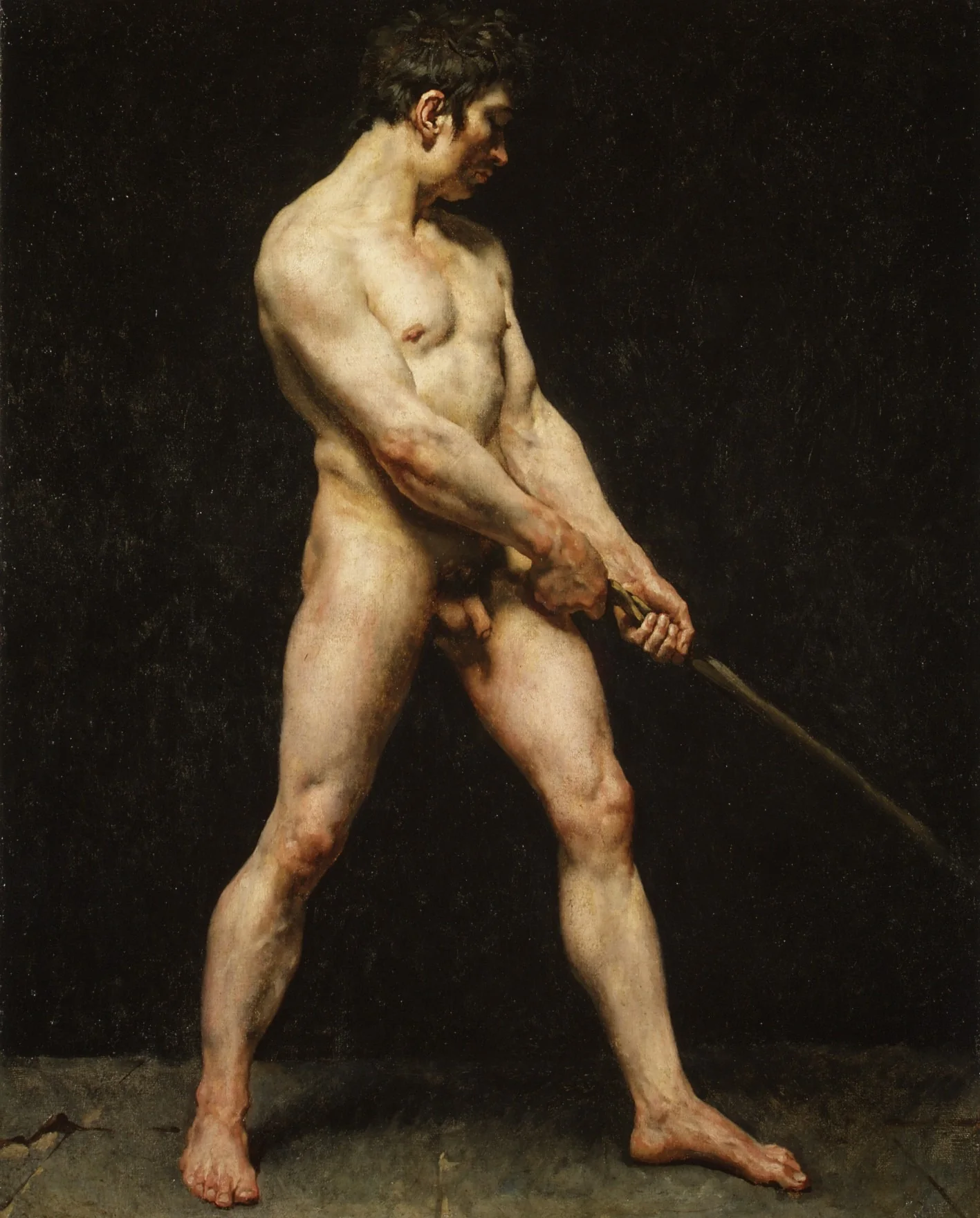 Study of a Nude Man, detail