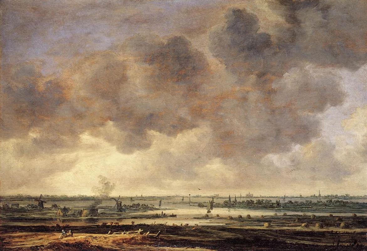 View of Haarlem and the Haarlemmer Meer, detail