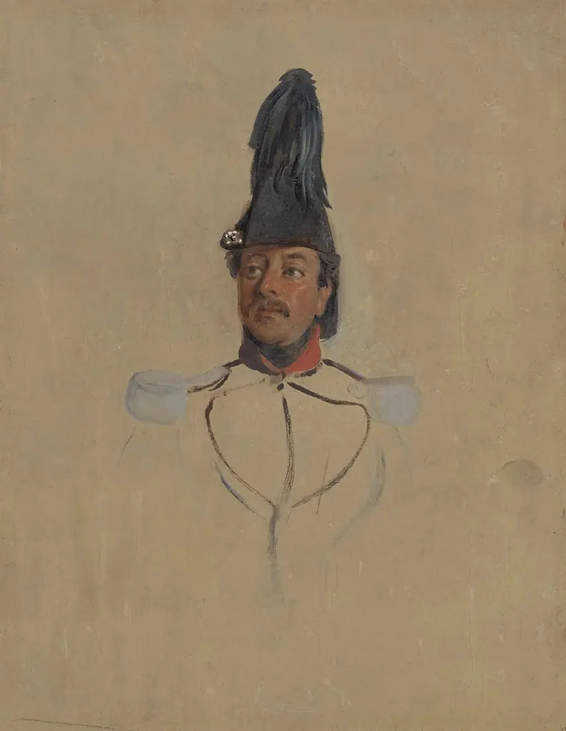 Portretstudie van kapitein T.S. Nabal, by Nicolaas Pieneman, oil, 1839