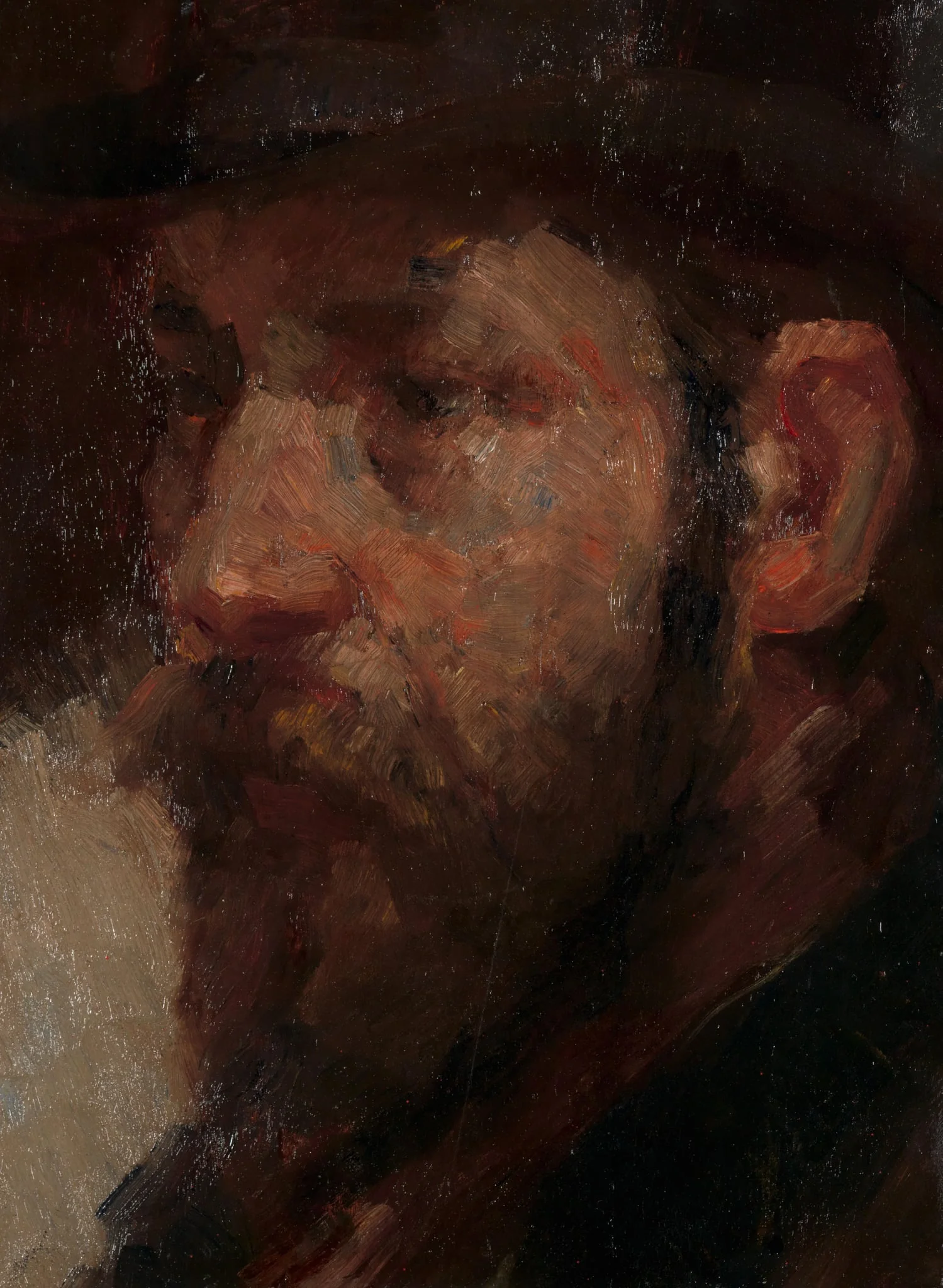 Portrait of the Art Dealer E.J. van Wisselingh, detail