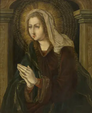 Afflicta Virgo, by Jan Gossaert, oil