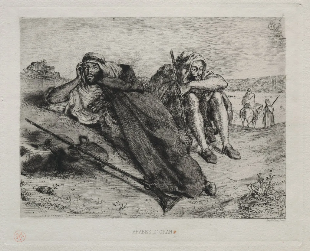 Arabes d'Oran, by Eugène Delacroix, 1833