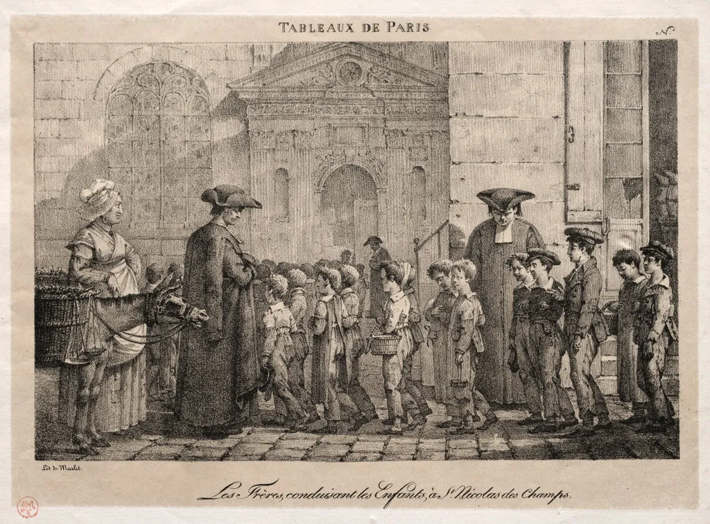 The Brothers Conducting the Children to St. Nicholas of the Fields, by Jean Henri Marlet, 1824
