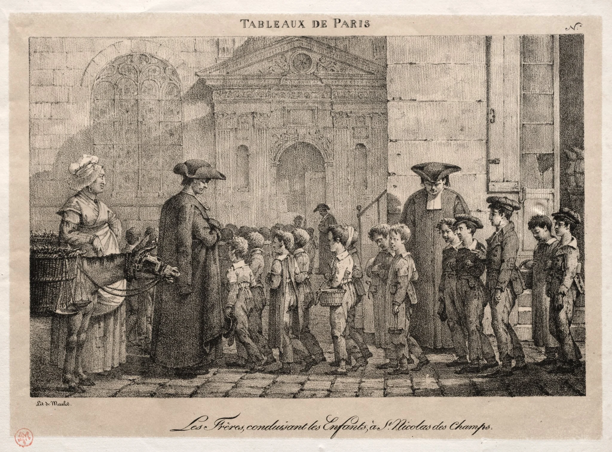 The Brothers Conducting the Children to St. Nicholas of the Fields, detail