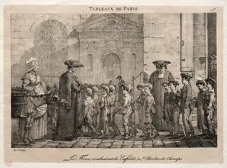 The Brothers Conducting the Children to St. Nicholas of the Fields, by Jean Henri Marlet, 1824